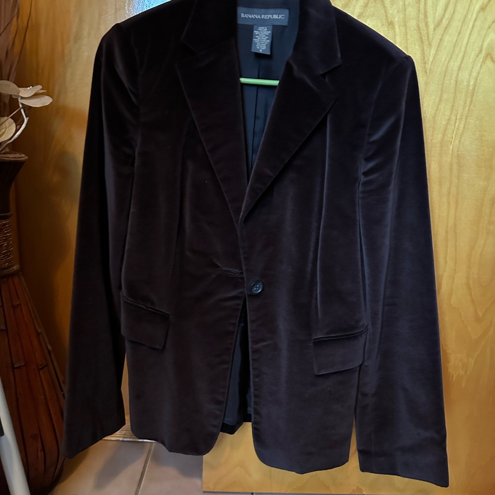 Banana Republic Brown Velvet Sport Coat